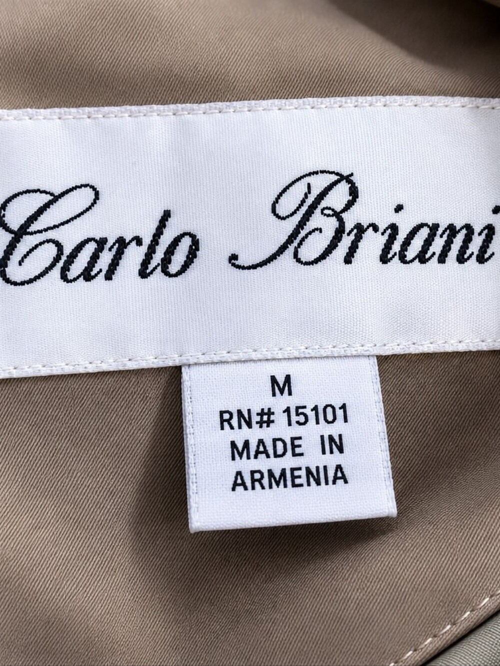 Carlo Briani Women's Beige Hooded Lightweight Rain Jacket Coat Size Medium Mediu - Picture 4 of 7